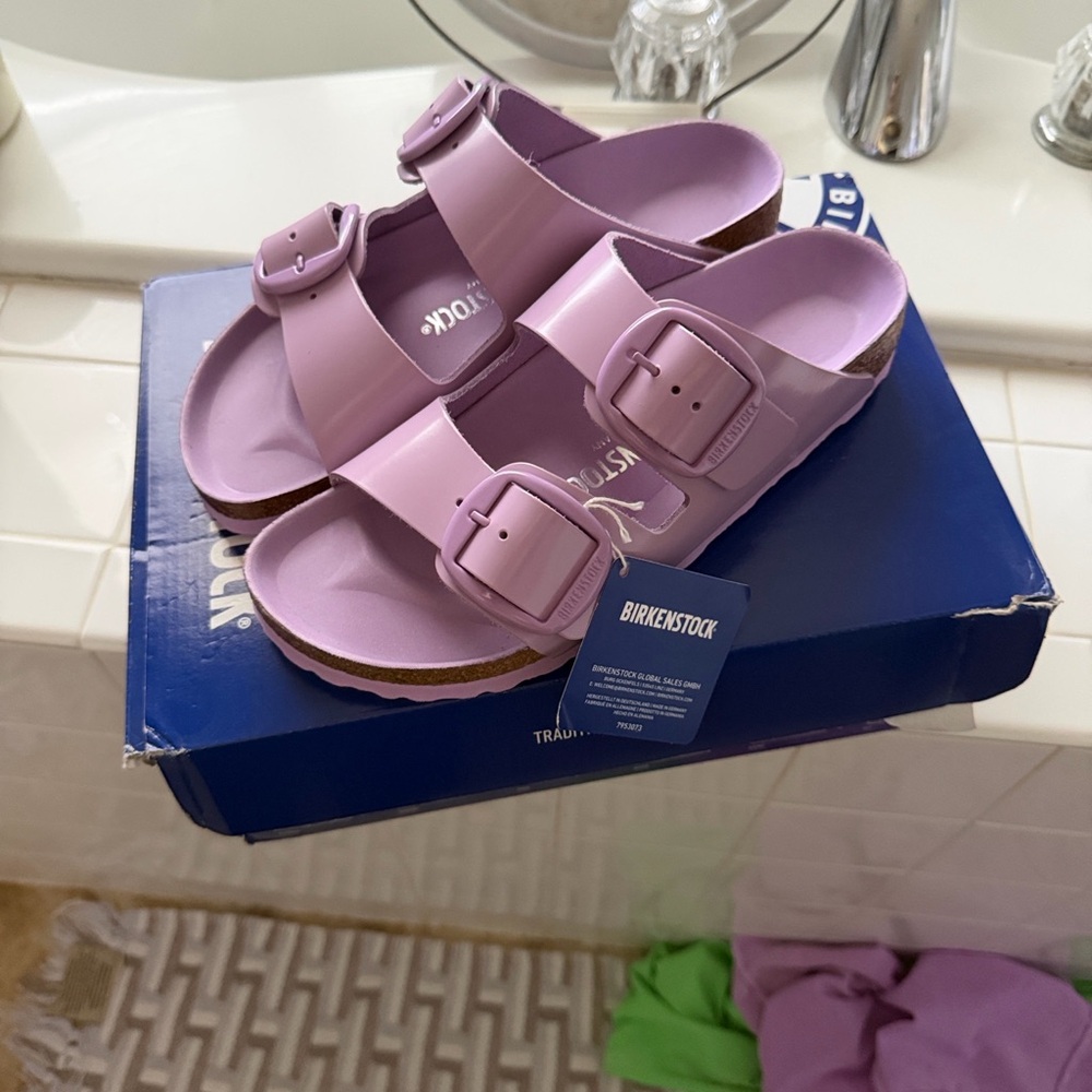 Birkenstock Arizona Sandals - Purple